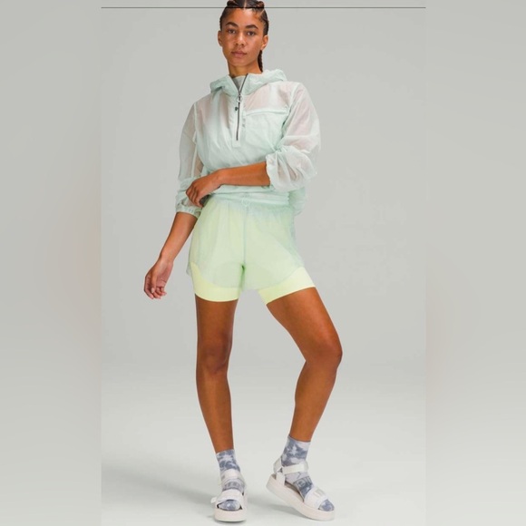 Lululemon Step Out High Rise 3" Ocean Air lightweight run athletic shorts 10 - Picture 1 of 4